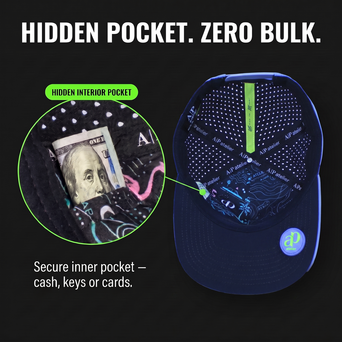Interior pocket detail